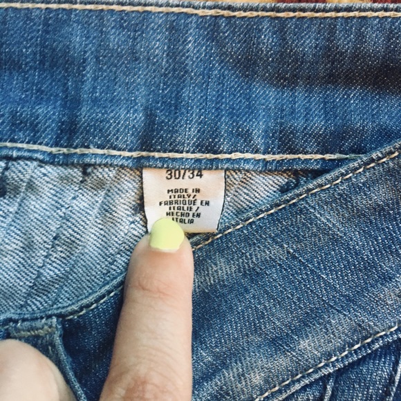 Wide leg indigo blue denim - Picture 4 of 7